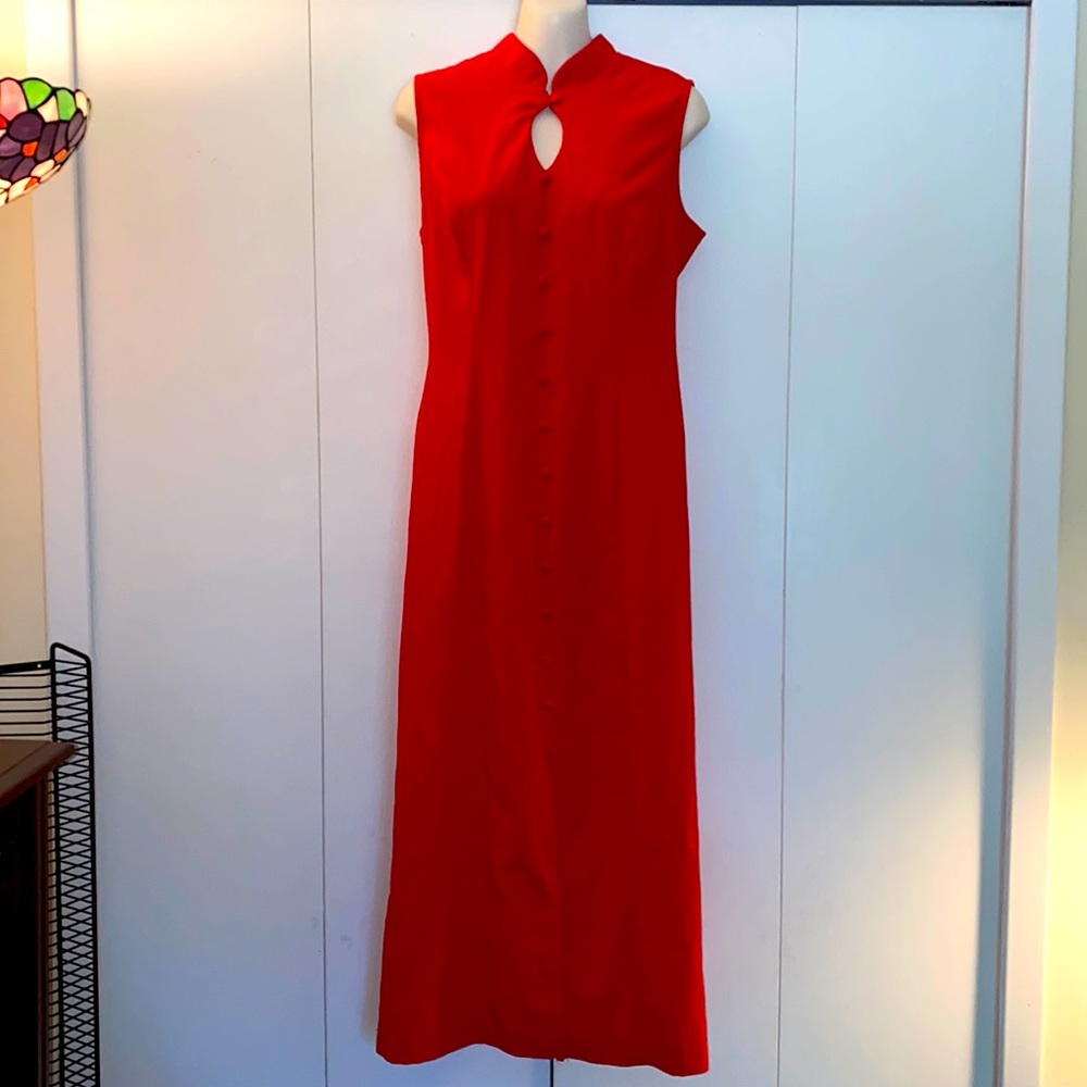 Vintage Kathie Lee Collection Sz 6 Red Dress